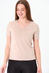  Sortie Collection218 - Modal  V  Yaka Tshirt Bej