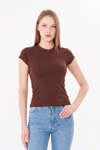  Sortie Collection634 - B.Yaka Fitt T-Shirt Kahverengi