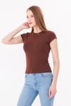  Sortie Collection634 - B.Yaka Fitt T-Shirt Kahverengi