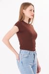 Sortie Collection634 - B.Yaka Fitt T-Shirt Kahverengi