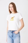  Sortie Collection680 - Geyik Baskılı T-Shirt Ekru