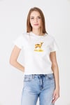  Sortie Collection680 - Geyik Baskılı T-Shirt Ekru