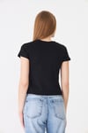 Sortie Collection680 - Geyik Baskılı T-Shirt Siyah