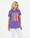 Sortie CollectionCreativity Baskılı Tshirt Mor