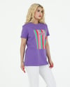 Sortie CollectionCreativity Baskılı Tshirt Mor