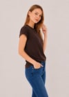  Sortie CollectionDuble Kollu Tshirt Kahverengi