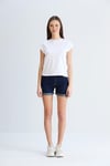 Duble Kollu Tshirt Beyaz