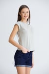 Duble Kollu Tshirt Gri