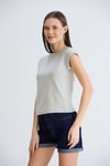 Duble Kollu Tshirt Gri