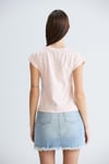 Duble Kollu Tshirt Pudra