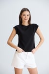 Duble Kollu Tshirt Siyah