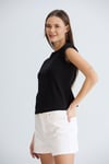 Duble Kollu Tshirt Siyah