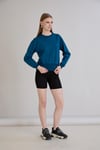 Sortie CollectionEteği Üç Düğmeli Sweatshirt Petrol