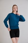 Sortie CollectionEteği Üç Düğmeli Sweatshirt Petrol