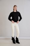 Sortie CollectionEteği Üç Düğmeli Sweatshirt Siyah