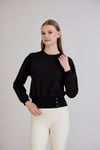 Sortie CollectionEteği Üç Düğmeli Sweatshirt Siyah