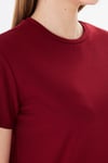  Sortie CollectionEtek Ve Kolları Pis Dikişli Tshirt Bordo