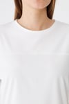 Sortie CollectionGöğüs Panelli Rahat Kalıp Basic Tshirt Ekru