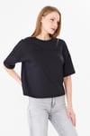  Sortie CollectionGöğüs Panelli Rahat Kalıp Basic Tshirt Siyah