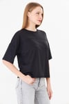  Sortie CollectionGöğüs Panelli Rahat Kalıp Basic Tshirt Siyah