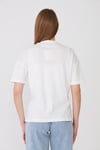  Sortie CollectionGül Baskılı Basic Tshirt Ekru