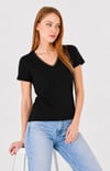  Sortie Collection547 - V Yaka Tshirt Siyah