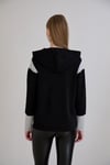Sortie CollectionKanguru Cepli Triko Garnili Sweatshirt Siyah