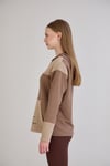 Sortie CollectionKanguru Cepli Triko Garnili Sweatshirt Kahverengi