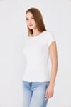 Sortie Collection619- Karpıuz kollu bürümcük tshirt Ekru