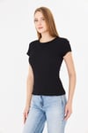  Sortie Collection619- Karpıuz kollu bürümcük tshirt Siyah