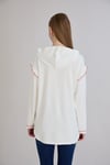 Sortie CollectionKiraz Baskılı Kapşonlu Sweatshirt Ekru
