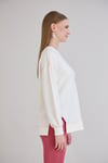 Sortie CollectionOverlok Dikişli Sweatshirt Ekru