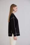 Sortie CollectionOverlok Dikişli Sweatshirt Siyah