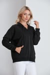  Sortie CollectionOversize Model Fermuarlı sweat Siyah