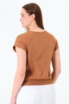  Sortie CollectionReglan Kollu Bluz Kahverengi
