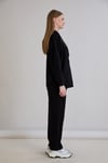 Sortie CollectionTriko Buklet Garnili Sweatshirt Siyah