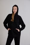 Sortie CollectionTriko Buklet Garnili Sweatshirt Siyah