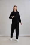  Sortie CollectionTriko Garnili Sweatshirt Siyah
