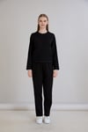  Sortie CollectionTriko Garnili Sweatshirt Siyah