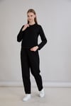  Sortie CollectionTriko Garnili Sweatshirt Siyah