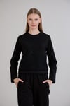 Sortie CollectionTriko Garnili Sweatshirt Siyah