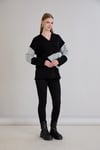 Sortie CollectionTriko Garnili Sweatshirt Siyah