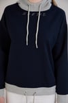 Sortie CollectionTriko Kapşonlu Sweatshirt İndigo