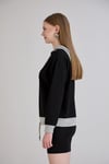 Sortie CollectionTriko Kapşonlu Sweatshirt Siyah