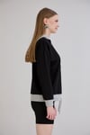 Sortie CollectionTriko Kapşonlu Sweatshirt Siyah