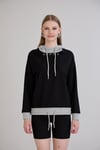 Sortie CollectionTriko Kapşonlu Sweatshirt Siyah