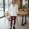  Sortie CollectionÜç İplik Kanguru Cepli Oversize Sweatshirt Ekru