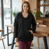  Sortie CollectionÜç İplik Kanguru Cepli Oversize Sweatshirt Siyah