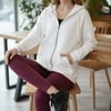  Sortie CollectionÜç İplik Kanguru Cepli Oversize Sweatshirt Ekru