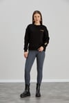 Sortie CollectionVARAK BASKILI BİS.YAKA ÜÇ İPLİK SWEAT Siyah